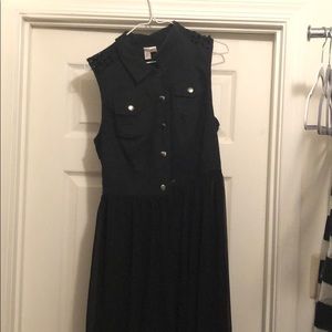 Large Jean Dress with Chiffon from F21